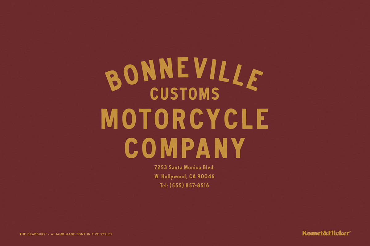 The Bradbury - A Hand Drawn Font, a Sans Serif Font by Komet & Flicker (Photo 2 of 12)