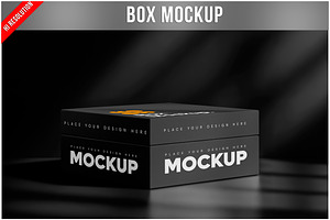 Box with Soft Lighting Mockup PSD, a Packaging Mockup by Bruno's Shop