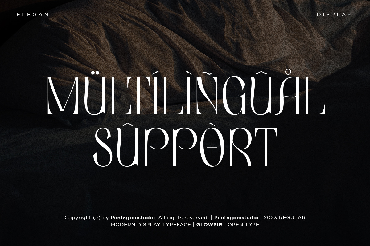 Glowsir | Modern Display, a Serif Font by Pentagonistudio (Photo 10 of 10)