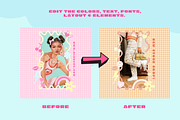 Y2K Instagram Post Templates, a Social Media Template by Hell Yeah Designs (Thumbnail 3 of 5)