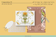 Art Nouveau Botanical Ornaments III, a Pattern Graphic by Collection by VY (Thumbnail 7 of 8)
