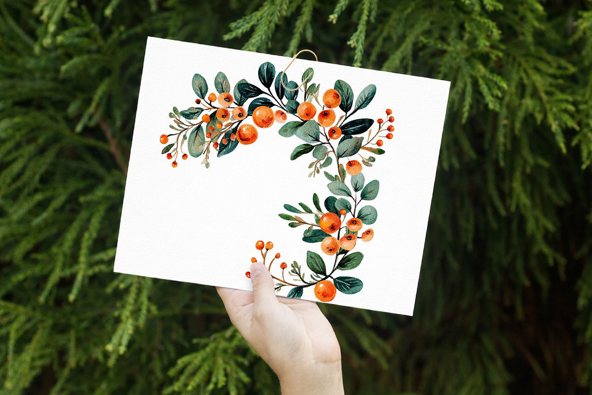 Watercolor Floral Frames Spring PNG, an Illustration by Libby Wishes (Photo 5 of 7)