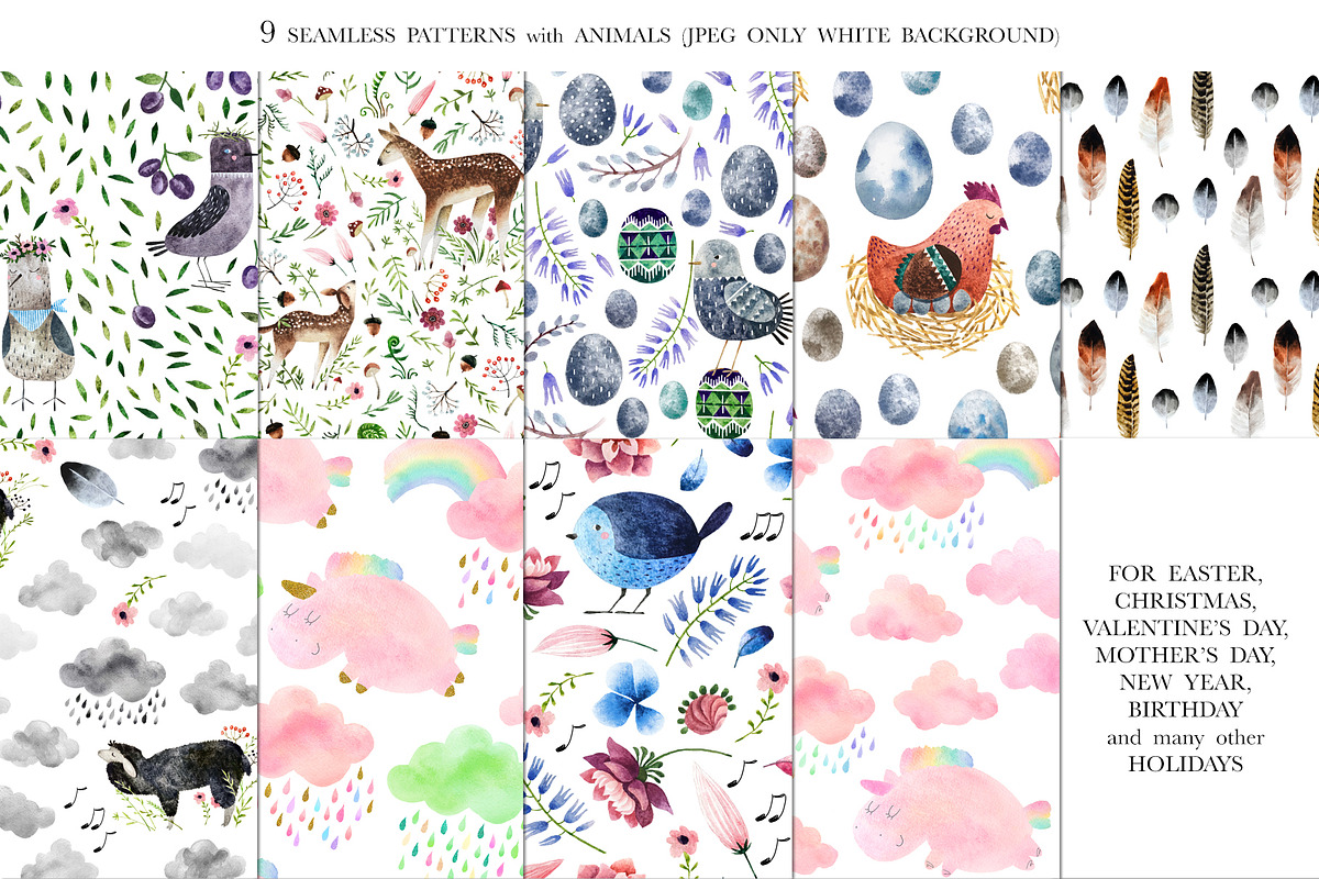 WOW 70+ Seamless Patterns, a Pattern Graphic by Fominox