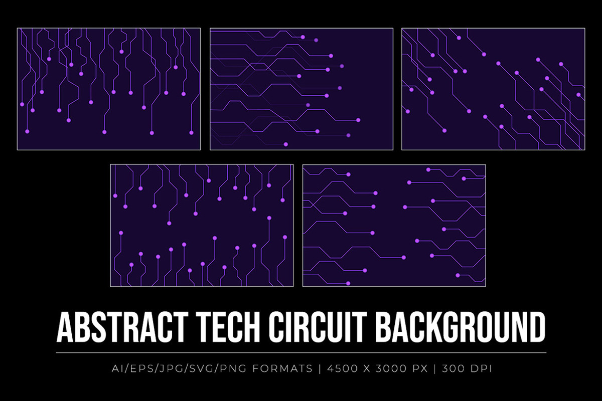 Abstract Tech Circuit Background, a Background Graphic by Pitchlook.Studio (Photo 2 of 3)