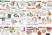 Seasonal Planner Icons Bundle, a Seasonal Illustration by TWG Designs (Thumbnail 7 of 8)