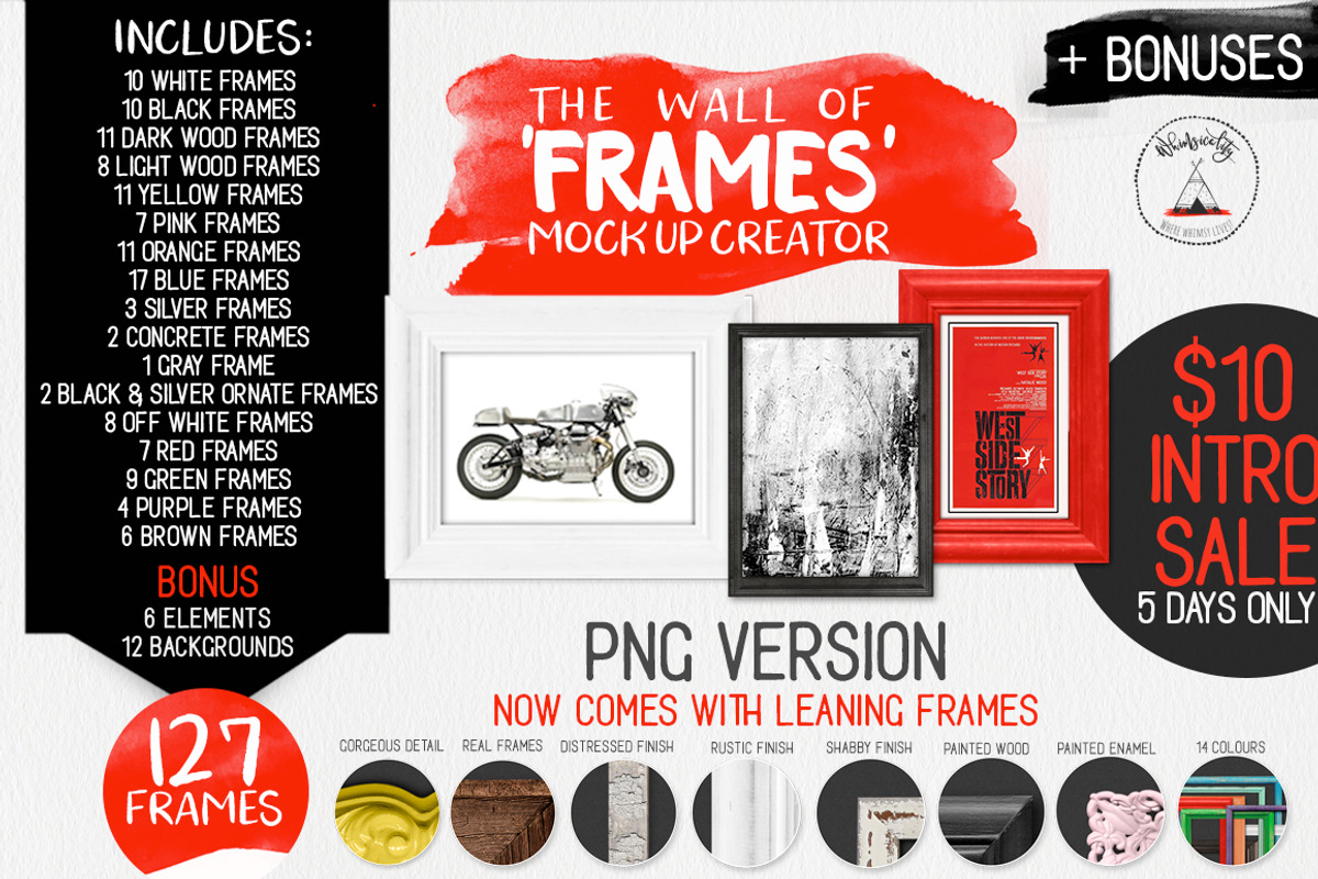 Frame Creator PNG Version w Bonus, a Print Template by Whimsicality (Photo 1 of 31)
