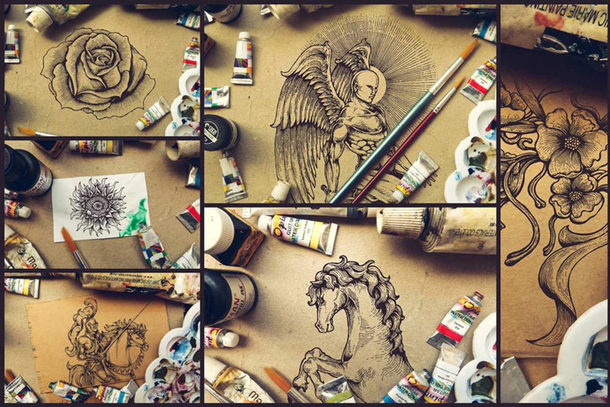 Art Equipment Mockup, a Product Mockup by TSV Creative (Photo 3 of 5)