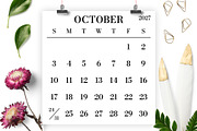 2027 Large Type 12x12 Calendar, a Stationery Template by Running With Foxes (Thumbnail 4 of 5)