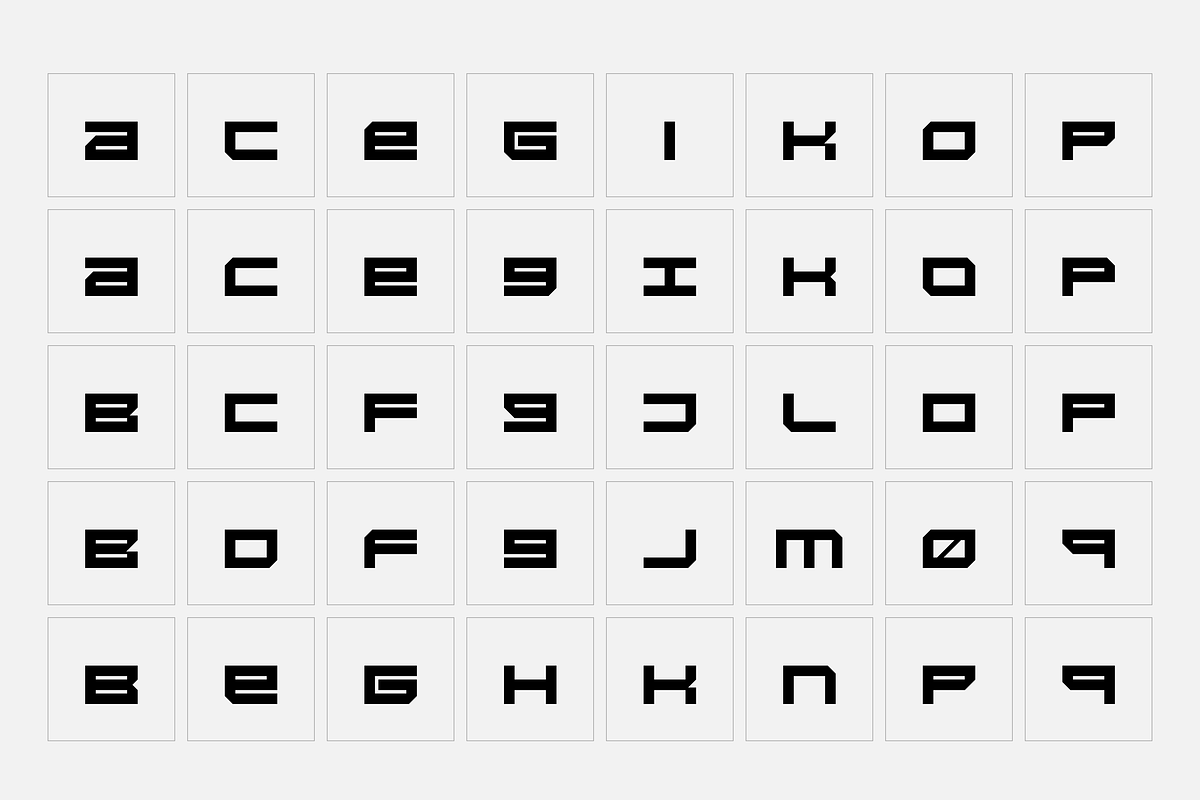 Basis - block font, a Font by SelfBuild Type (Photo 7 of 10)