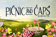 Picnic Caps Font, a Font by DesignSomething (Thumbnail 1 of 4)