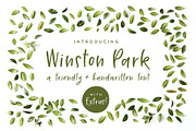 Winston Park | A Handwritten Font, a Handwritten Font by Jelligun (Thumbnail 1 of 9)