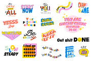 Girl Power Clipart & Quotes BUNDLE, a Graphic by Ruslana Lubenets (Thumbnail 17 of 53)