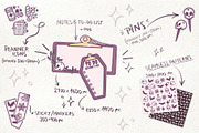 Spooky Planner Clipart/icon PNG set, a Seasonal Illustration by Sonch' s Curiosities (Thumbnail 2 of 2)