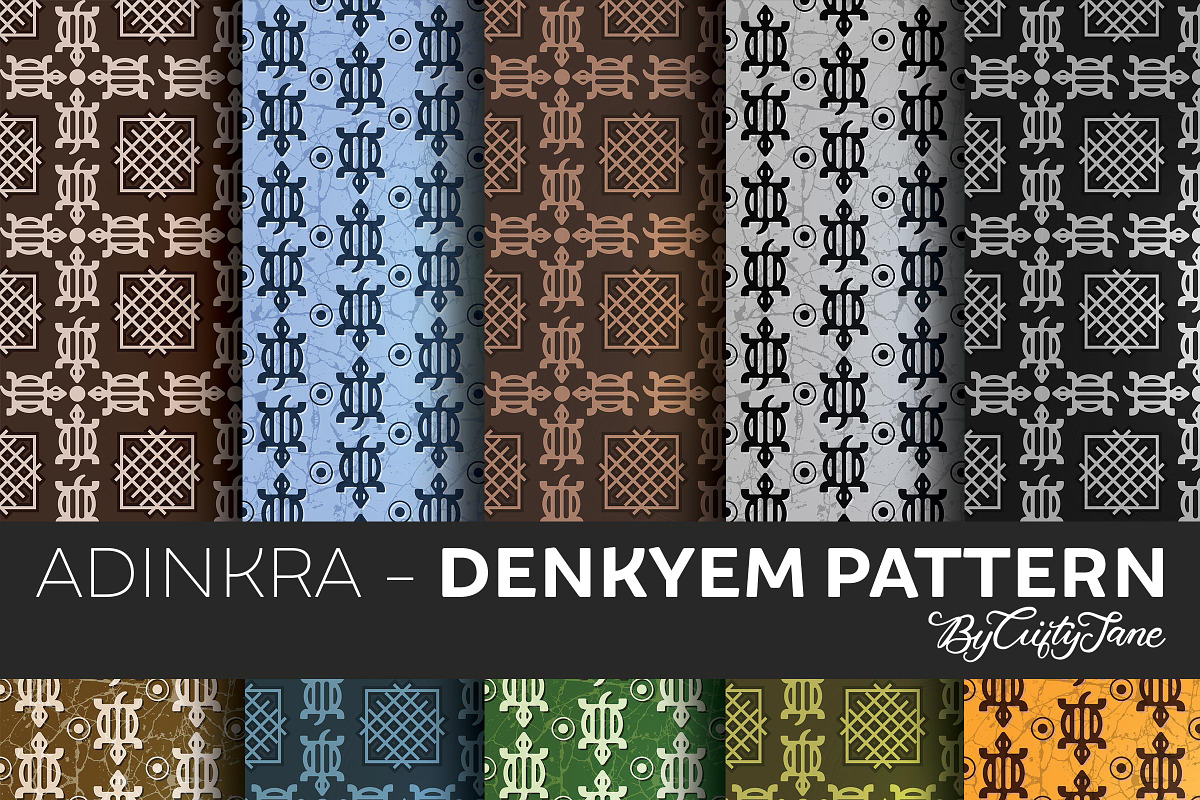 Adinkra DENKYEM Pattern, a Pattern Graphic by ByGiftyJane (Photo 1 of 11)