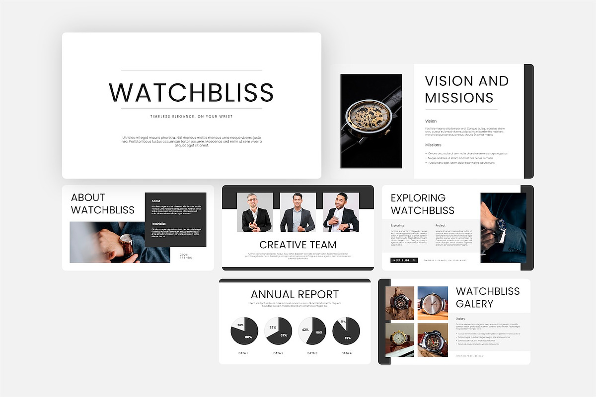 Minimalis Watch PPTX Presentation, a Presentation Template by Kren Studio (Photo 4 of 10)