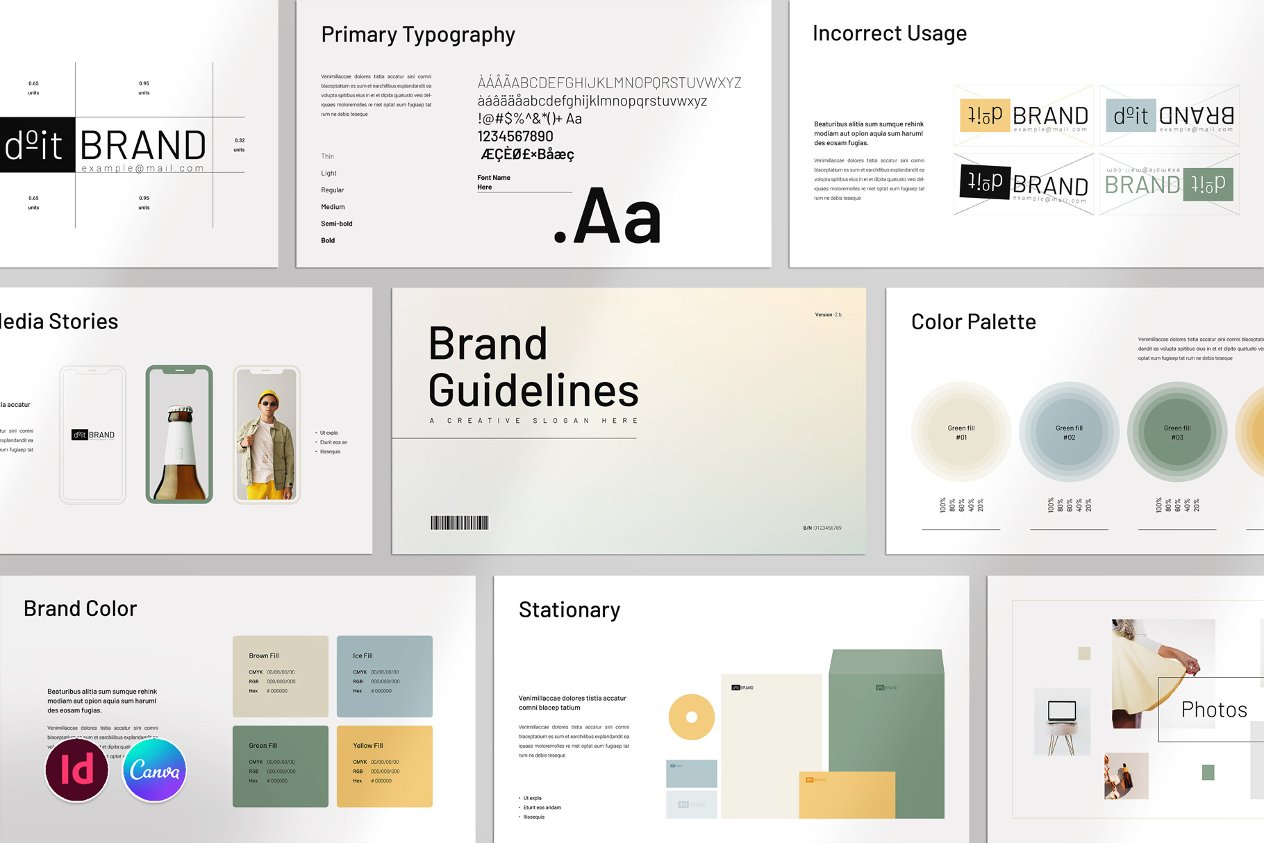 Brand Identity Guidelines Template, a Presentation Template by ...