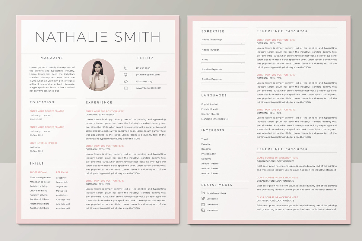 Resume Template / CV Resume Templat, a Resume Template by TheResumeCoach (Photo 2 of 9)
