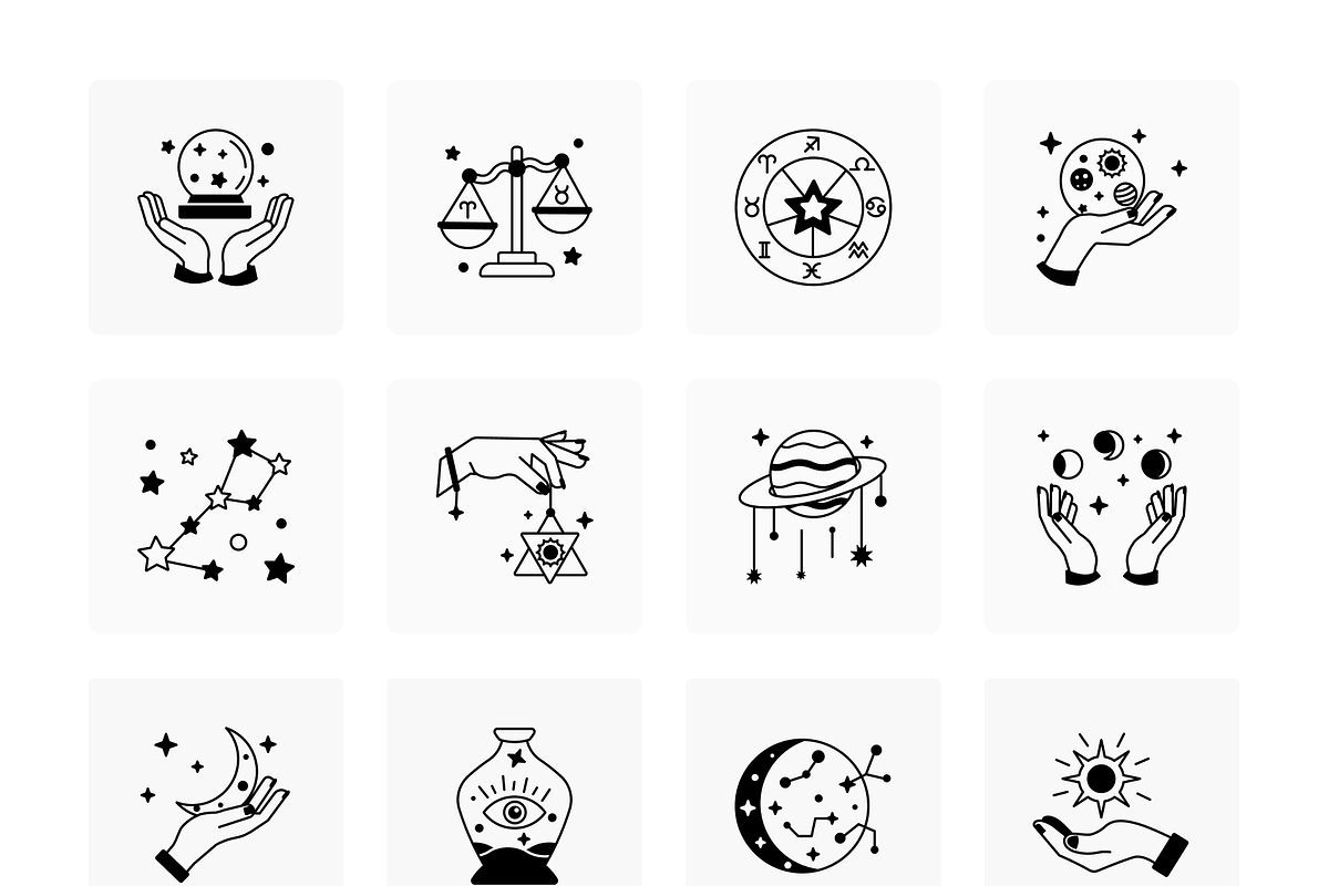 Animated Astrology Icon Set, an Outline Icon by Vectors Market (Photo 5 of 7)