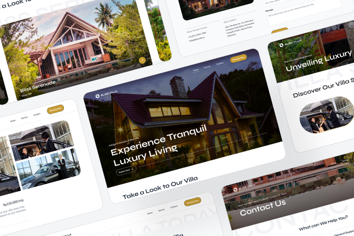 Bliss Villa - Villa Landing Page, an UI Kit Template by miawmiaw (Photo 5 of 5)