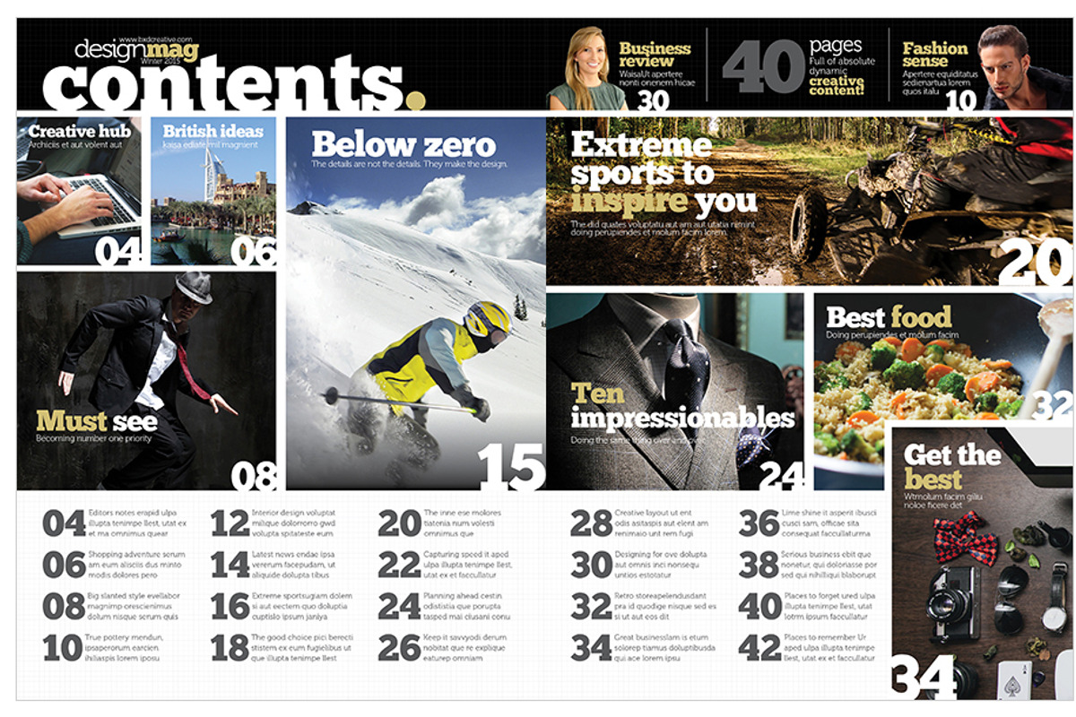 Magazine Template InDesign 06, a Magazine Template by Love Graphic Design (Photo 11 of 29)