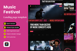 Music Festival Landing Page