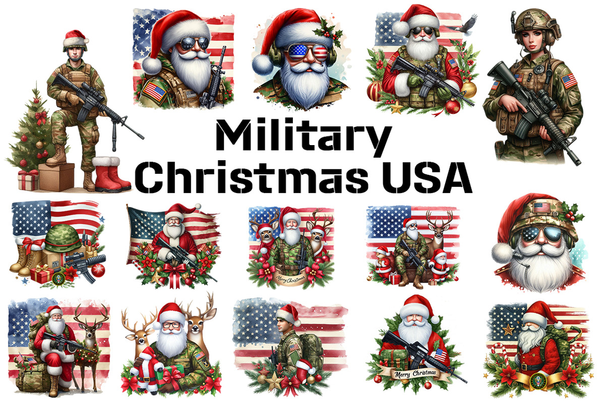 Military Christmas USA, an Illustration by FITALARTSNEDIGI (Photo 3 of 11)