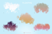 Floating Colorful Clouds | PNG/PSD, a Graphic by Youandigraphics (Thumbnail 11 of 14)
