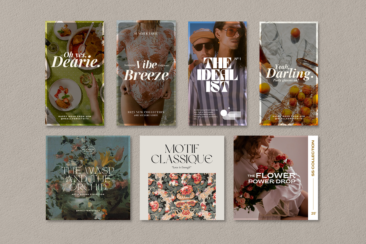 CANVA | Vintage Social Media Pack, a Social Media Template by 9inchideas (Photo 2 of 10)