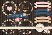 Wedding Floral Clipart & Vectors, an Illustration by Amanda Ilkov (Thumbnail 2 of 4)