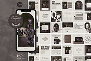 Soft Charcoal Social Media Brand Kit, a Branding & Logo Template by The Flossy Finch (Thumbnail 4 of 18)