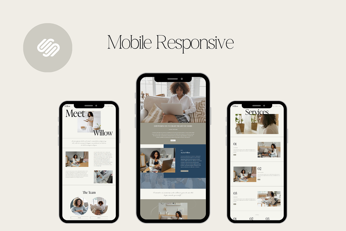 Willow Squarespace Theme, a Squarespace Template by Beliveart (Photo 3 of 5)