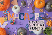 Macabre - A Spooky Font Trio, a Font by CraftyLittleNodes (Thumbnail 1 of 10)