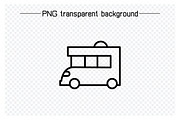 Car, Motorhome, Van and Truck Icons, an Outline Icon by Designfour (Thumbnail 2 of 7)