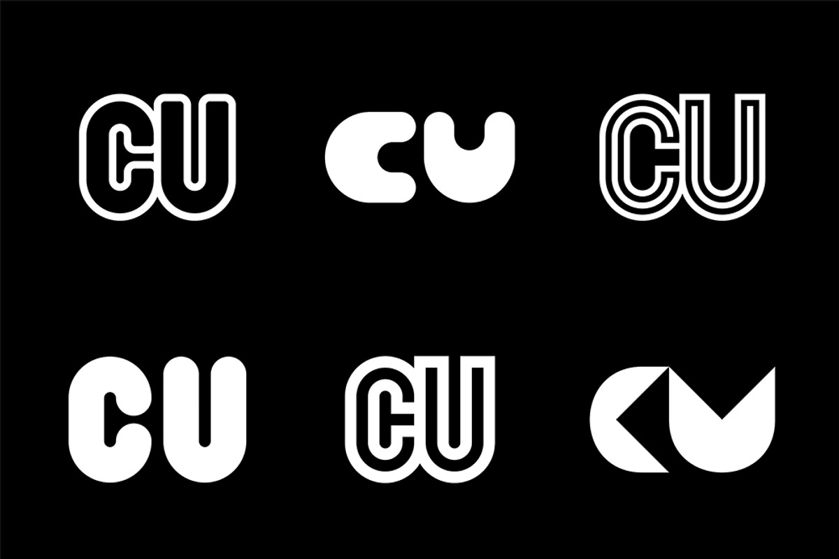 Set of letter CU logos, an Object Graphic by NataliiaVolyk