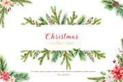 Watercolor Christmas Bundle, an Animal Illustration by Elena Medvedeva (Thumbnail 2 of 8)