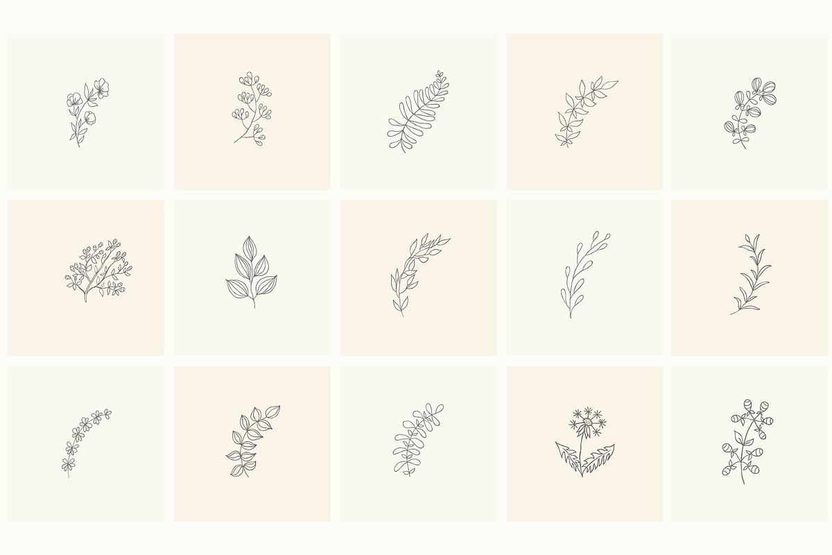 Hand Drawn Floral Elements. Frames, a Seasonal Illustration by Designwork (Photo 4 of 22)