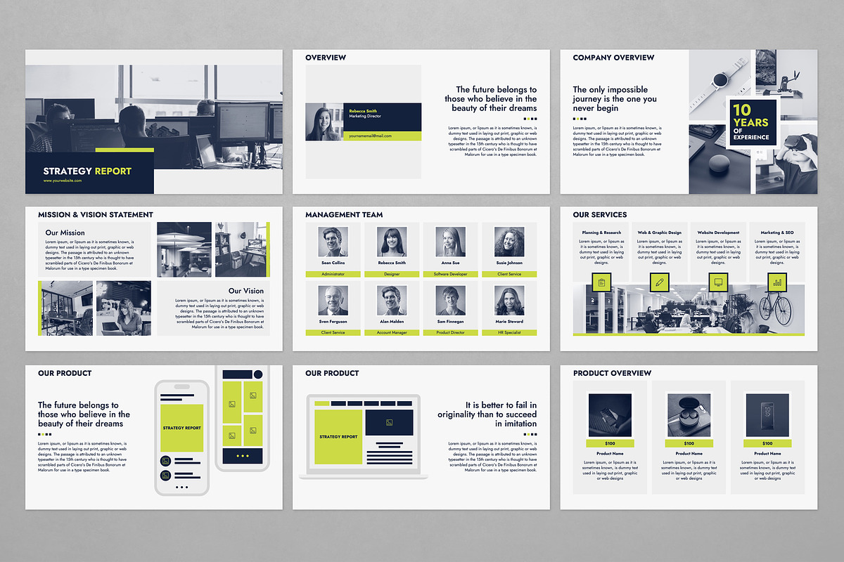 Strategy Report - Canva PPT GS KEY, a Presentation Template by JetzTemplates (Photo 2 of 6)