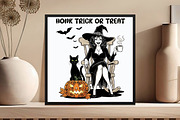 Halloween Witch Coffee Cat, Vintage, an Illustration by DreamCafeArt (Thumbnail 5 of 7)