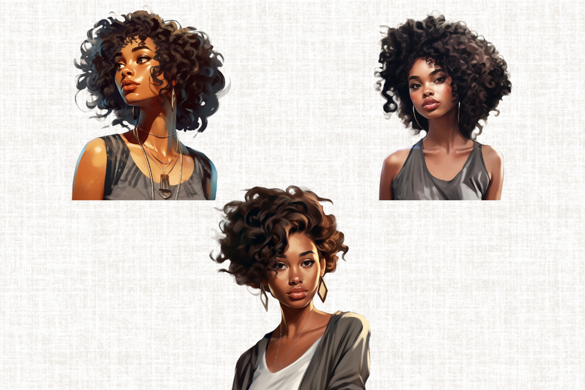African American Modern Girl, a Person Illustration by Mash Mash Stickers (Photo 3 of 8)