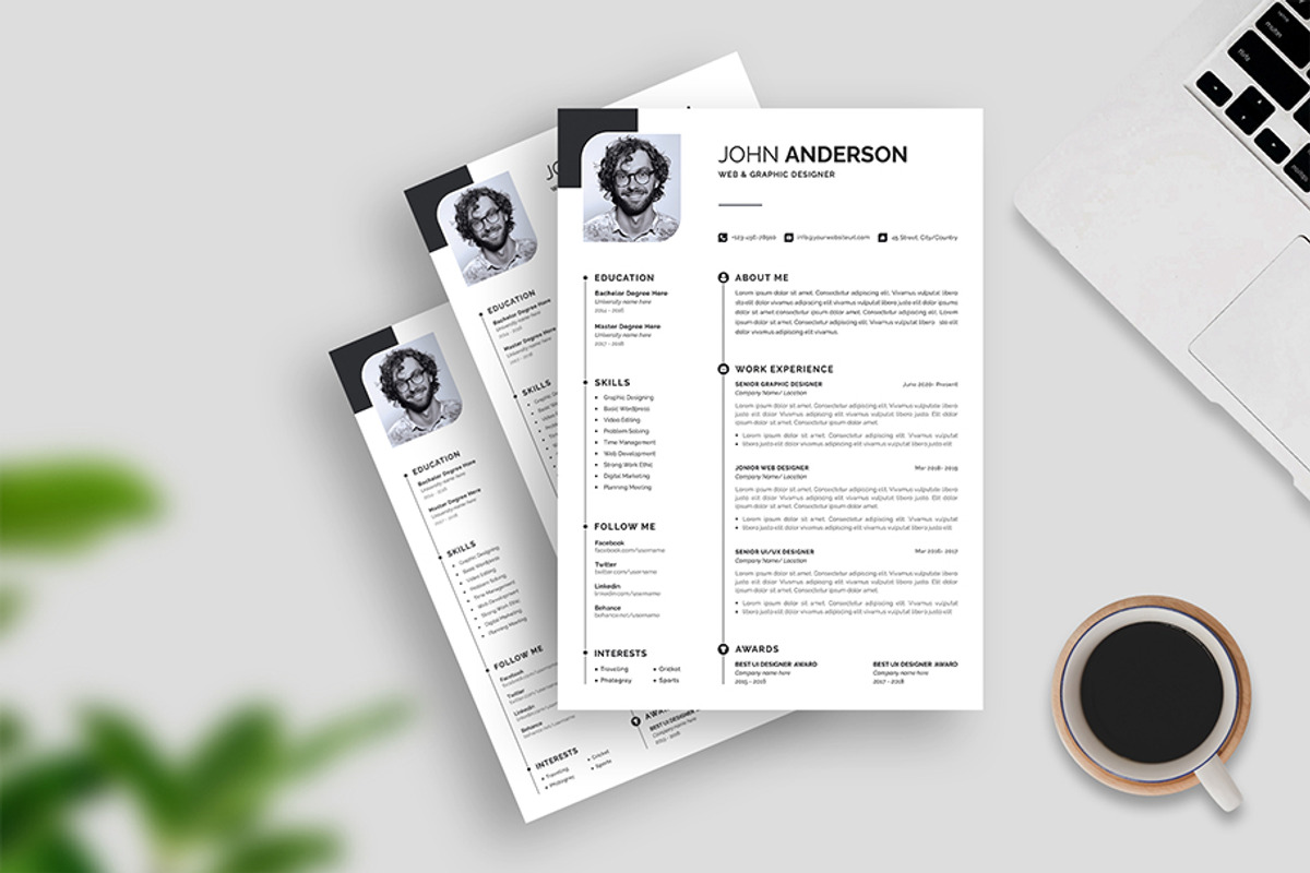 Clean Resume CV, a Resume Template by Abdul Studio (Photo 5 of 5)
