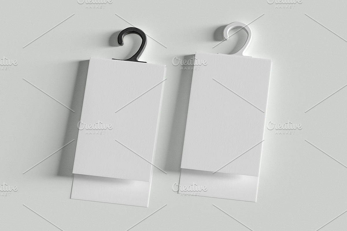 Set of Folding Hanging Tag mockups, a Packaging Mockup by Black Cat Studio (Photo 6 of 13)
