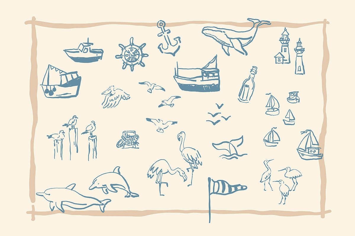 Summer Hand Drwan Illustrations, a Graphic by Anastasiya Klempach (Photo 3 of 14)