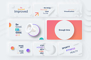 Neumorphic Style 2021 Powerpoint, a Presentation Template by Brandearth RRGraph (Thumbnail 21 of 30)