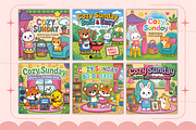 Cozy Sunday Bold & Easy Coloring, a Decorative Illustration by Ink Gallery (Thumbnail 3 of 4)