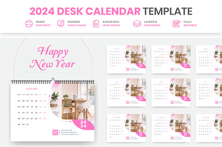 Business Desk Calendar Plan 2024