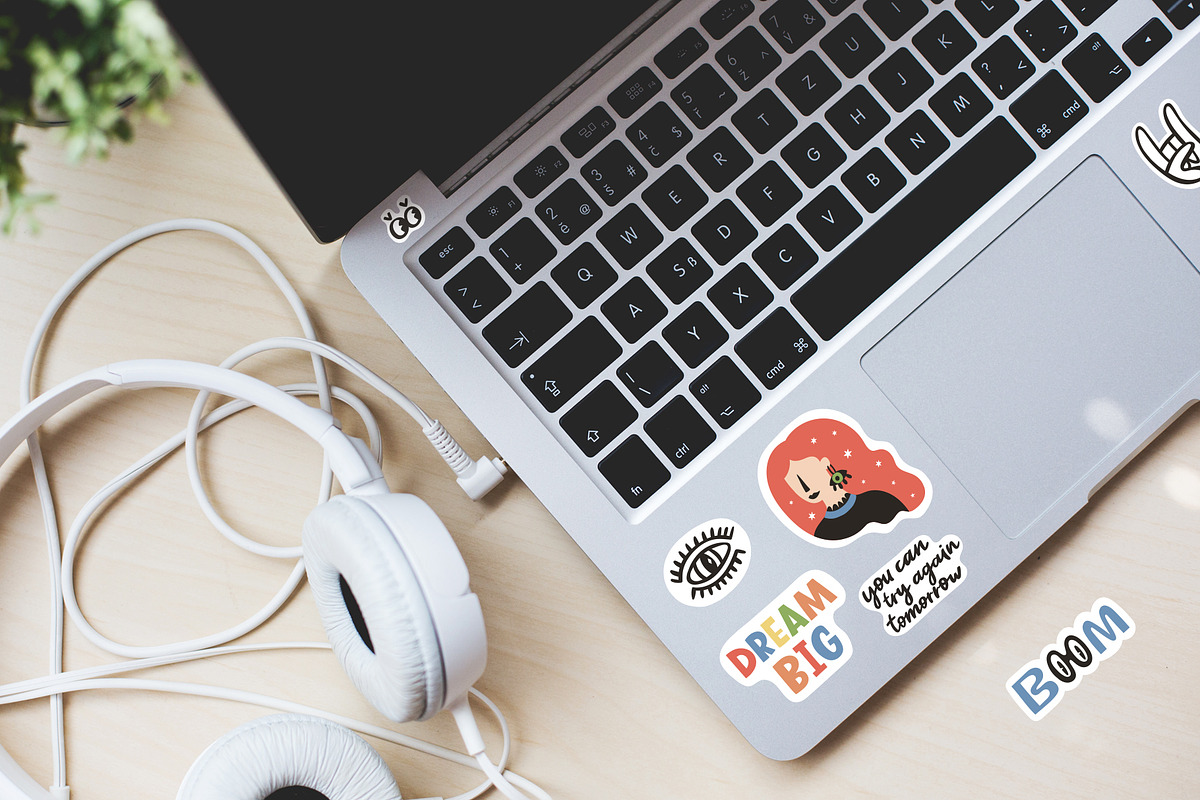 Cute Stickers Pack, an Object Illustration by piyacler (Photo 6 of 11)