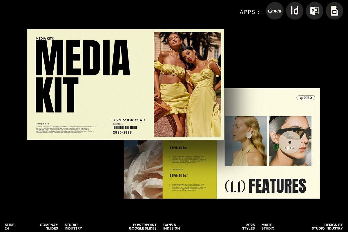 Social Media Report Kit Template, a Presentation Template by Studio Industry (Photo 10 of 10)