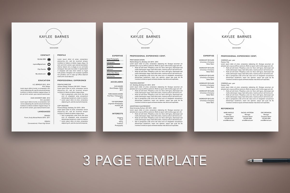 Resume & Cover Letter Template, a Resume Template by The Creative Resume (Photo 3 of 8)