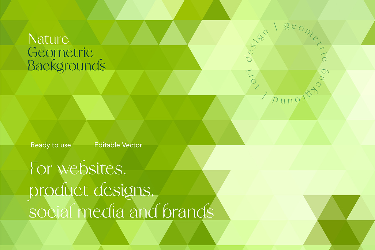 Nature Background Geometric Set preview 5