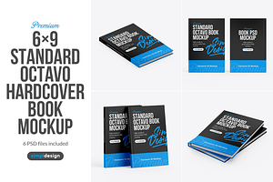 Standard Octavo Book Mockup
